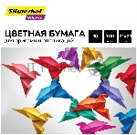 Бумага цветная Silwerhof для оригами и аппликации тонированная 100л. 10цв. Create 80г/м2 210х210мм
