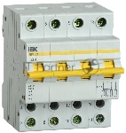Выключатель-разъединитель трехпозиционный IEK MPR10-4-063 Выключатель-разъединитель трехпозиционный ВРТ-63 4P 63А