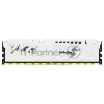 Оперативная память Kingston Fury Beast, DDR5, 16Gb (1x16Gb), 6000MHz, CL36, DIMM, с радиатором, белый