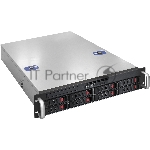 Серверный корпус ExeGate Pro EX293177RUS 2U550-HS08 RM 19", высота 2U, глубина 550, БП 1U-1000ADS, 8xHotSwap, USB