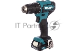 Дрель-шуруповерт Makita DF333DWAE, 12 В, 2 Ач, 30 Нм, щеточный