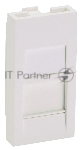 Вставка Panduit CFA1FSAW-X прямая со шторкой 22.5x45 1xMini-Com ПВХ белый (упак.:10шт)