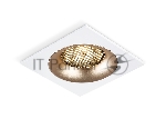 Светильник встраиваемый Ambrella light TN102728 WH/GD белый/золото GU5.3 92*92*23