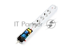 Сетевой фильтр Smartbuy (SBSP-30W-Pro) - 6 роз х 3,0 м- белый