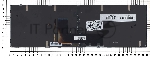 Клавиатура для ноутбука DNS Clevo P651 черная с рамкой с подсветкой