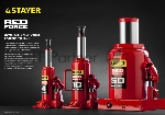 Домкрат STAYER 43160-2_z01 гидравлический бутылочный red force 2т 181-345мм, вид 17
