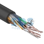 Кабель UTP Rexant 4PR 24AWG, CU (медь), cat.5e, 100 МГц, PE, черный, OUTDOOR, бухта 25 м