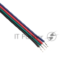 Лента светодиодная Rexant 24В, COB 12Вт/м, 720 LED/м, RGb, 10мм, 5м, IP20