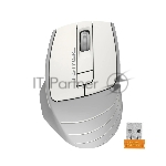 Мышь беспроводная A4Tech Fstyler FG30 белый/серый, 2000 dpi, радиоканал, USB, кнопки - 5