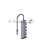 Концентратор USB-C Cudy UH500, 1 USB-C 3.0, 1x 4K@30Hz HDMI Port, 1x 100W USB-C port for PD Charging, 4x USB-A (UH500)