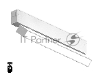 Управляемый светодиодный светильник для шинопровода Magnetic Ambrella light GL1331 WH белый IP20 18W 3000K-6400K 220V 120° 342*25*112 (Без ПДУ)