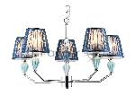 Люстра Ambrella light LH75061/5 CH/DB хром/темно синий E14/5 max 40W D690*810