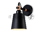 Светильник Ambrella light TR82213 BK/LW черный/светлое дерево E27 max 40W 230*130*190