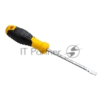 Отвертка шлицевая Deli DL6361251 6х125мм CR-V, Двухкомпонентная ручка. Хромированная