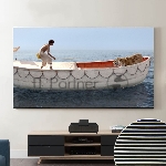 Экран Cinema S'OK SCPSFR-200x113UST-PET для ультракороткофокусных проекторов 90'' 16:9 настенный, постоянного натяжения, полотно PET Crystal ALR UST, рама черная 1см