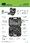 Набор инструментов Сибртех, 1/2", 1/4", пластиковый кейс 89 предметов