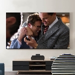 Экран Cinema S'OK SCPSFR-236x133UST-PET для ультракороткофокусных проекторов 107'' 16:9 настенный, постоянного натяжения, полотно PET Crystal ALR UST, рама черная 1см