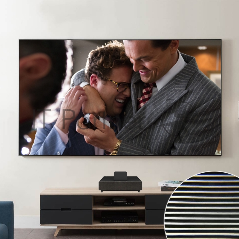 Экран Cinema S'OK SCPSFR-236x133UST-PET для ультракороткофокусных проекторов 107'' 16:9 настенный, постоянного натяжения, полотно PET Crystal ALR UST, рама черная 1 см