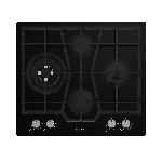 Газовая варочная поверхность Hotpoint HGMTS 643 BL, 4 конфорки, эмалированная сталь, 7800 Вт