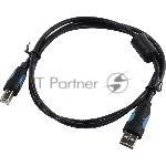 Кабель Vention USB 2.0 AM/BM - 1м. черный VAS-A16-B100