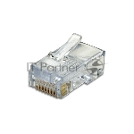 Коннектор RJ-45 Кат.5 (V) (8P8C) ExeGate под одножильный кабель (100 шт)
