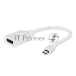 Переходник Gembird Переходник miniDisplayPort - DisplayPort, 20M/20F, 16см, белый