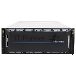 Сетевой накопитель Infortrend CS 2060D-J 4U/60bay, scale-out NAS, dual nodes subsystem including 2x4 Core CPU, 128Gb (8x16Gb), 8x10GbE(SFP+), 4x12Gb/s SAS EXP. Ports, 2x(PSU+FAN), 2x(SuperCap.+flash), 60 x 3.5"; drive trays and rackmount kit, scale out to 144 nodes (w/o 2.5";)