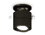 Светильник Ambrella Light XS7402060 SBK/PBK черный песок/черный полированный MR16 GU5.3 (N7926, C7402, N7002)