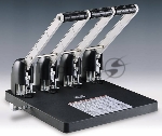 Дырокол Kw-Trio Heavy Duty 954, до 150 листов, металл/пластик черный, отверстий: 4, с линейкой
