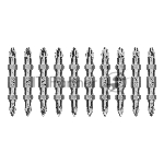 Бита двухстор. Gross PZ2-PZ1х45 мм, сталь S2, 10 шт.
