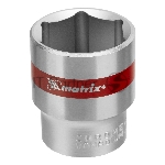 Головка MATRIX 13127торцевая 27мм 6-гранная crv под квадрат 1/2'' хромированная