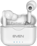 Наушники TWS SVEN E-701BT белый, внутриканальные, Bluetooth, сенсорное управление, до 3 ч
