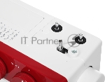 Швейная машина Janome 1522RD белый/красный, электромеханическая, вертикальный качающийся, 25 операций, петля автомат, вид 34