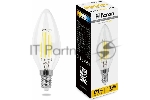 Лампа светодиодная Feron LB-713 11Вт Е14 теплый свеча FILAMENT