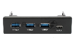 Планка USB 3.0 на переднюю панель 3.5" Gembird, FP3.5-USB3-3A1C, USB/Type-C, USB-A 3.0/Type-C