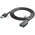 Кабель-удлинитель Vention USB 3.0 AM/AF - 0.5м Black Edition VAS-A45-B050