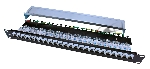 Патч-панель 19дюйм PP3-19-24-8P8C-C5E-SH-110D 1U 24 порта RJ45 полн. экран. кат.5e Dual IDC ROHS черный Hyperline 246037, вид 3