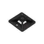Самоклеющаяся площадка для крепления стяжек ExeGate EX293146RUS STM3030B-100 (30х30 мм, halogen free, -40°C - +85°C, черная, 100 шт)