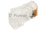Коннектор Lanmaster TWT-PL45-8P8C/JR100, UTP кат.5E RJ45 прозрачный (упак.:100шт)