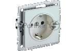 Розетка 1-местная IEK BRITE 16А РС14-1-0-БрЖ с заземлением, с защитными шторками, 16А, жемчуг