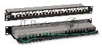 Патч-панель 19дюйм PP3-19-24-8P8C-C5E-SH-110D 1U 24 порта RJ45 полн. экран. кат.5e Dual IDC ROHS черный Hyperline 246037