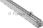 Лоток листовой перфорированный 100х80 L3000 сталь 0.7мм ИЭК CLP10-080-100-3
