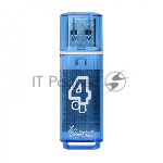 Флешка USB Smartbuy Glossy series Blue (SB4GbGS-B), 4Gb, USB 2.0, R/W 25/15, синий