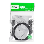Кабель Greenconnect интерфейсный USB 2.0 1m AM/AM, AWG 28/28 Premium, двойное экранирование, антифриз, черный
