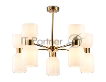 Люстра Ambrella light LH56093/10 BS/FR латунь/белый матовый E14*10 max 40W D700*510