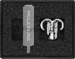 Шильд-символ Moleskine Zodiac Овен, металл, серебристый, коробка с европодвесом, PINARIESSILV, вид 8