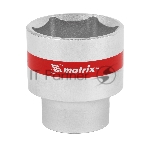 Головка MATRIX 13132торцевая 32мм 6-гранная crv под квадрат 1/2'' хромированная