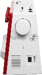 Швейная машина Janome 1522RD белый/красный, электромеханическая, вертикальный качающийся, 25 операций, петля автомат, вид 25