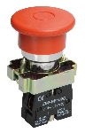 Кнопка LAY5-BT42 "Грибок" аварийн. с фикс. красн. ИЭК BBG80-BT-K04