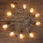 Гирлянда светодиодная Neon-night "Баночки" 1.5 м, 10 LED, прозрачный ПВХ, цвет свечения теплый белый, 2 х АА (батарейки не в комплекте)